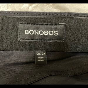 NWT Bonobos mens Tech 5-pocket pants (black) never worn 38 x 32